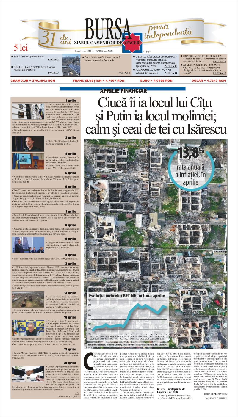 Ediţia din 16.05.2022