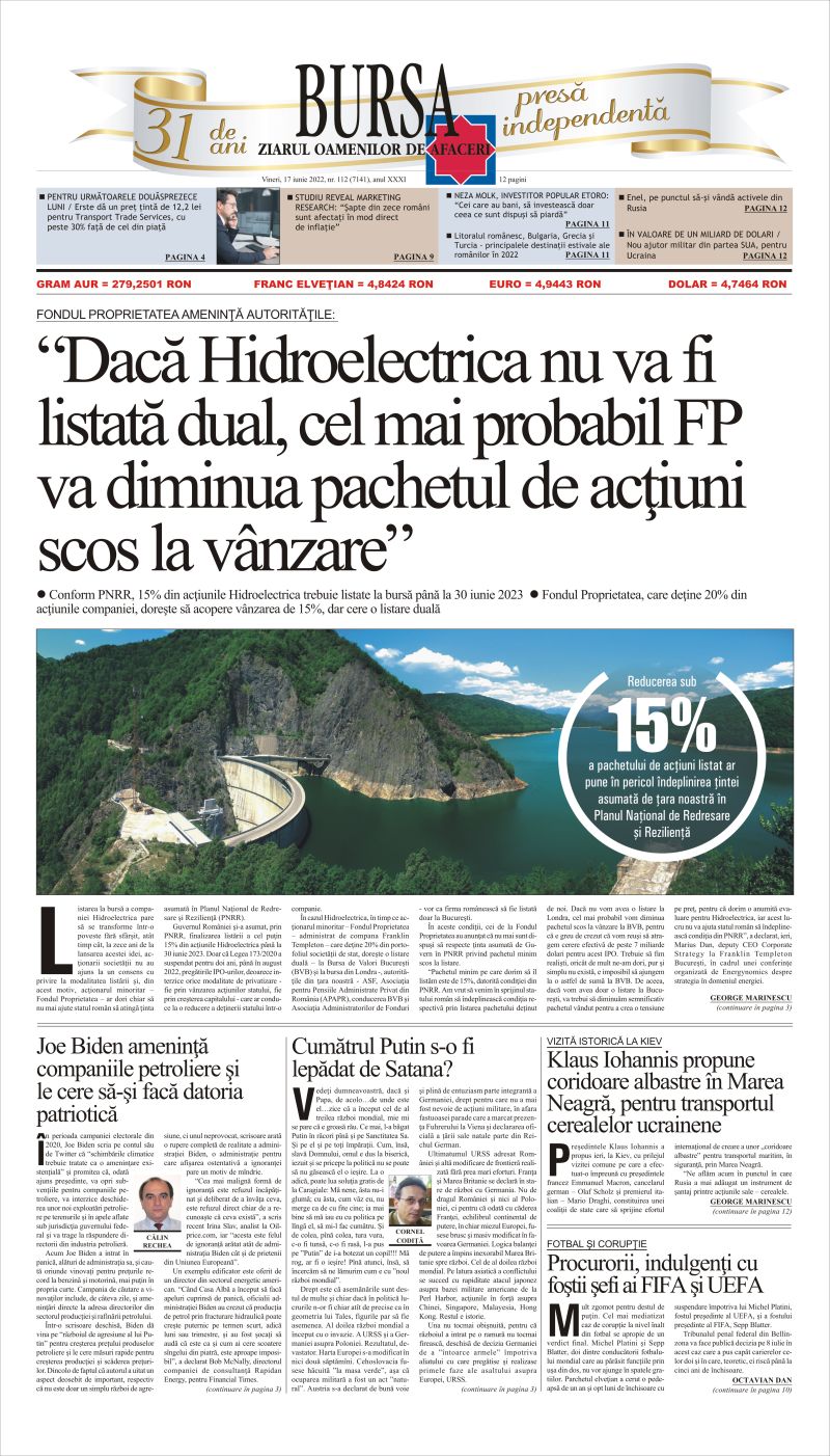 Ediţia din 01.05.2025