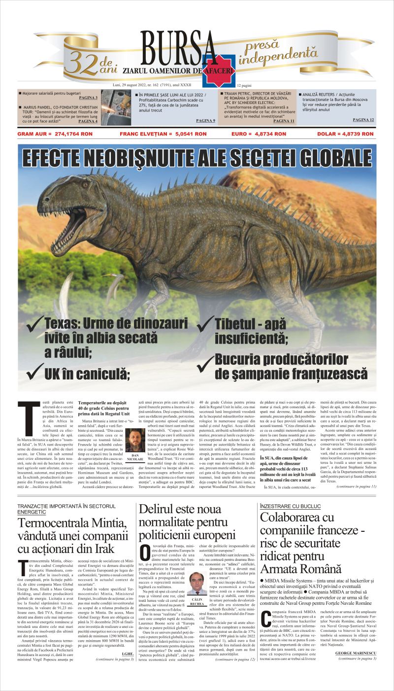 Ediţia din 29.08.2022