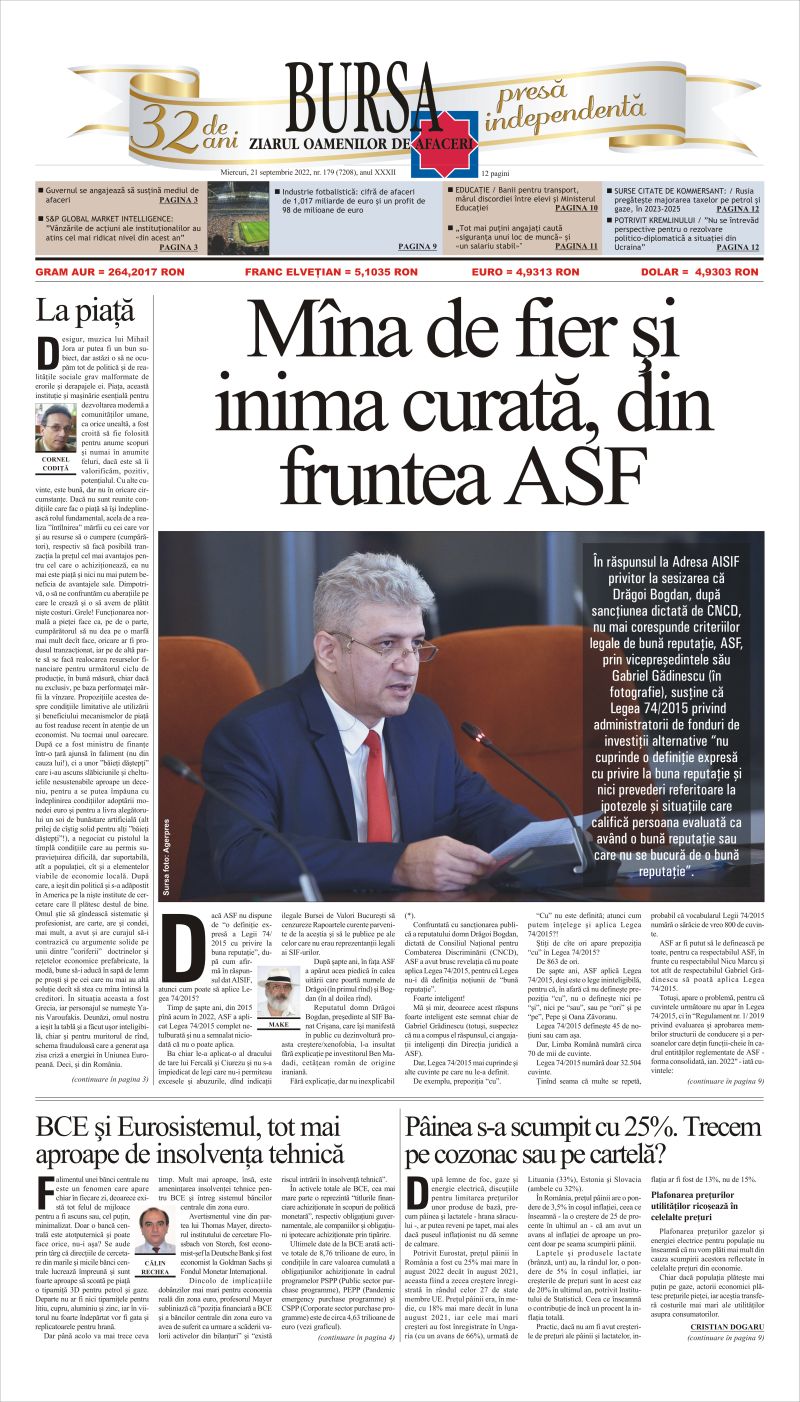 Ediţia din 21.09.2022