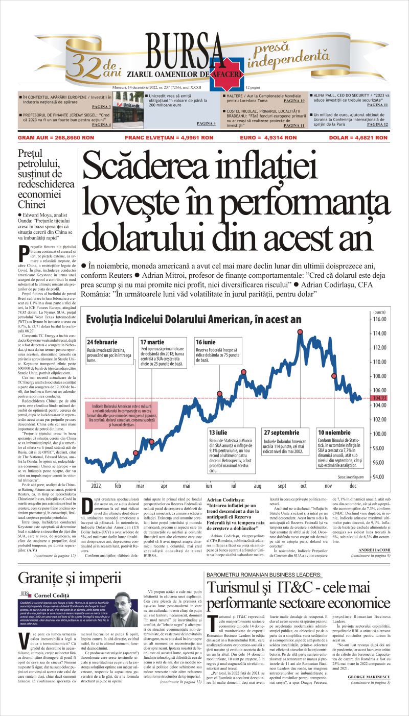 Ediţia din 14.12.2022