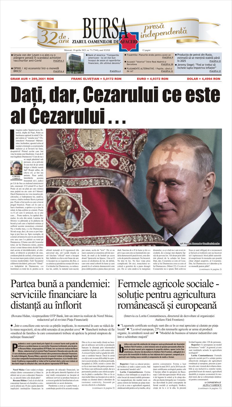 Ediţia din 01.05.2025
