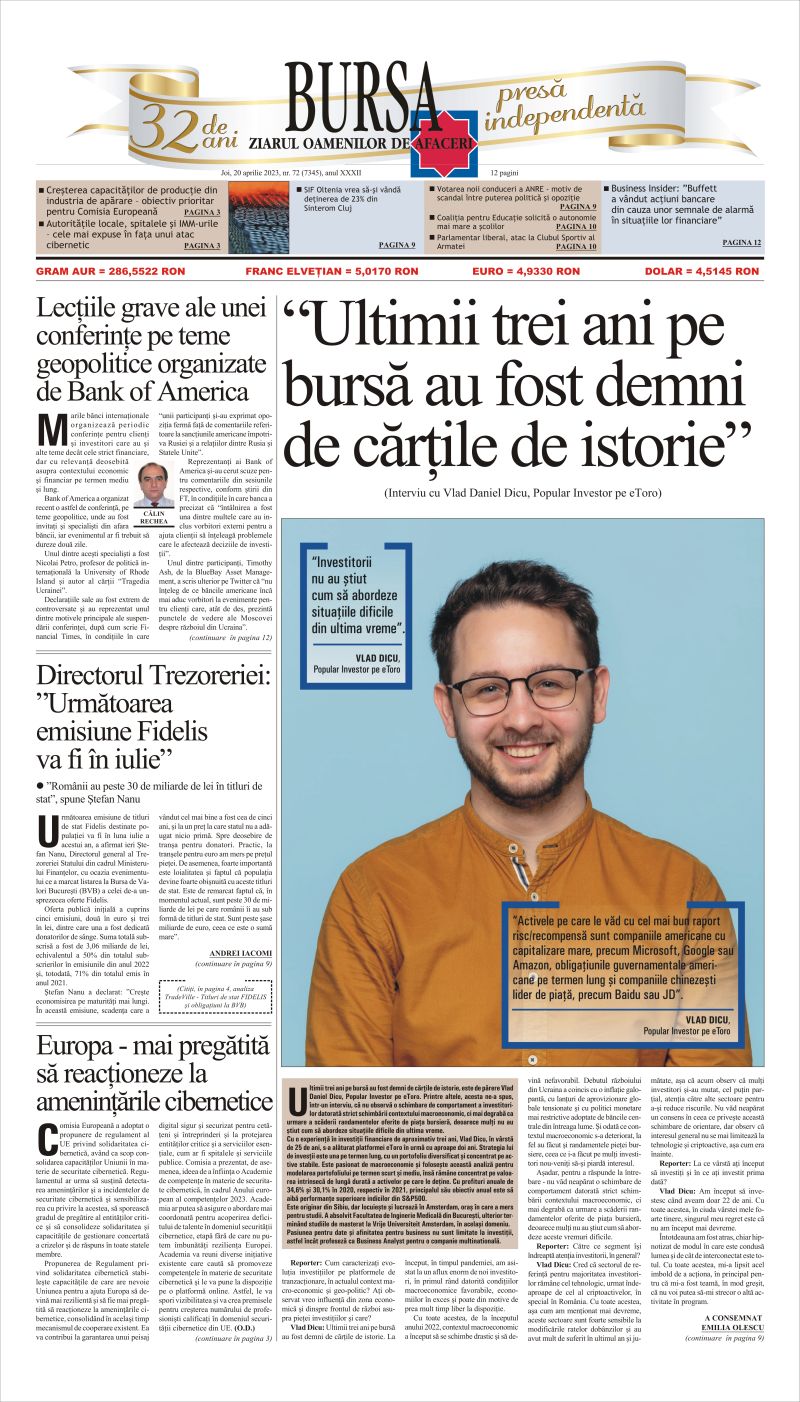 Ediţia din 01.05.2025