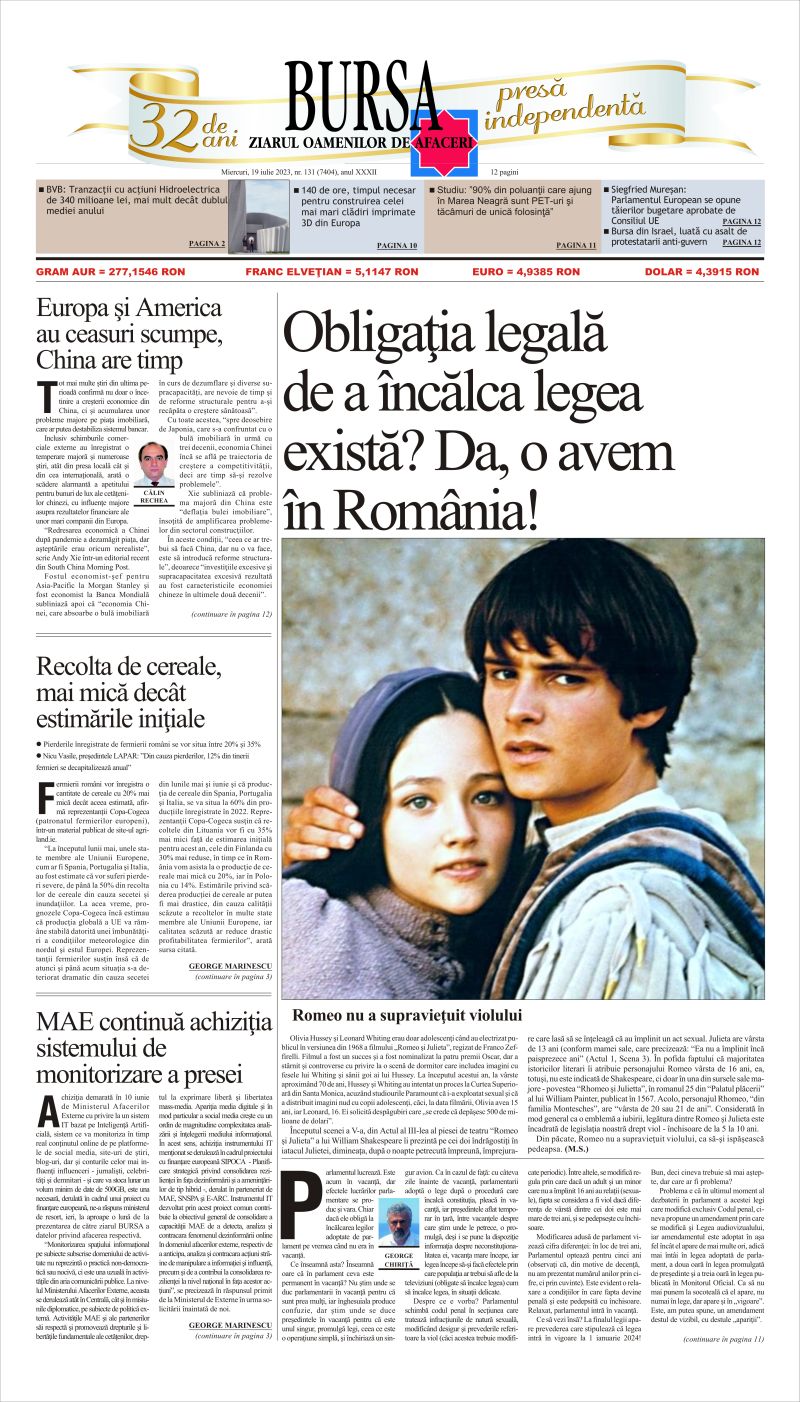 Ediţia din 24.07.2026
