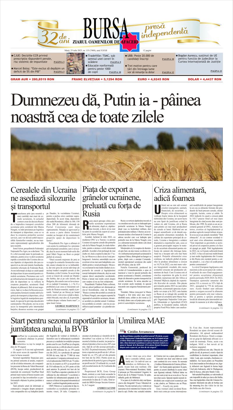 Ediţia din 23.07.2026