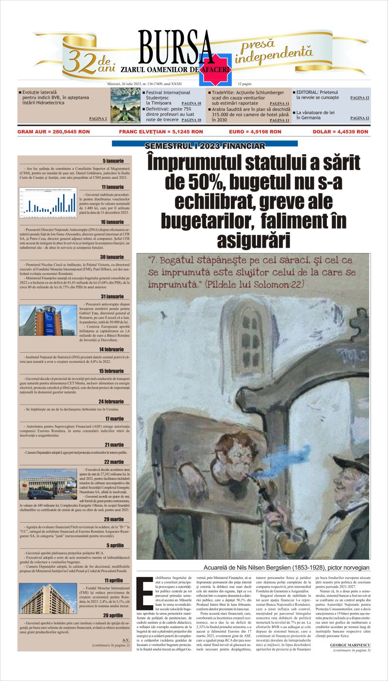 Ediţia din 23.07.2026