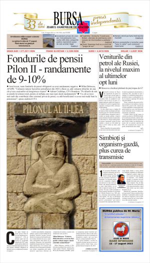 Prima pagină 14.08.2023