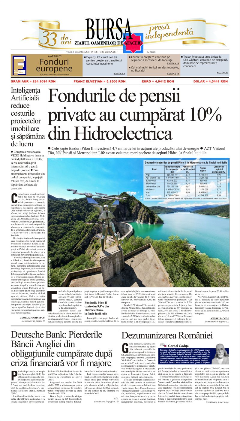 Ediţia din 01.05.2025