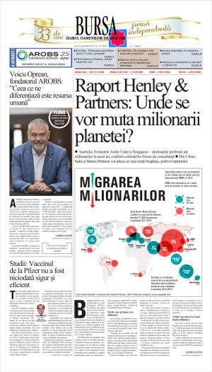 Prima pagină 25.09.2023