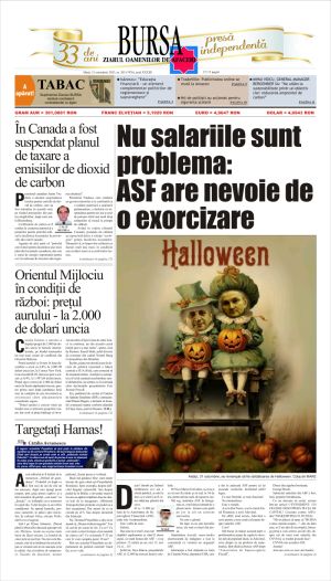 Prima pagină 31.10.2023