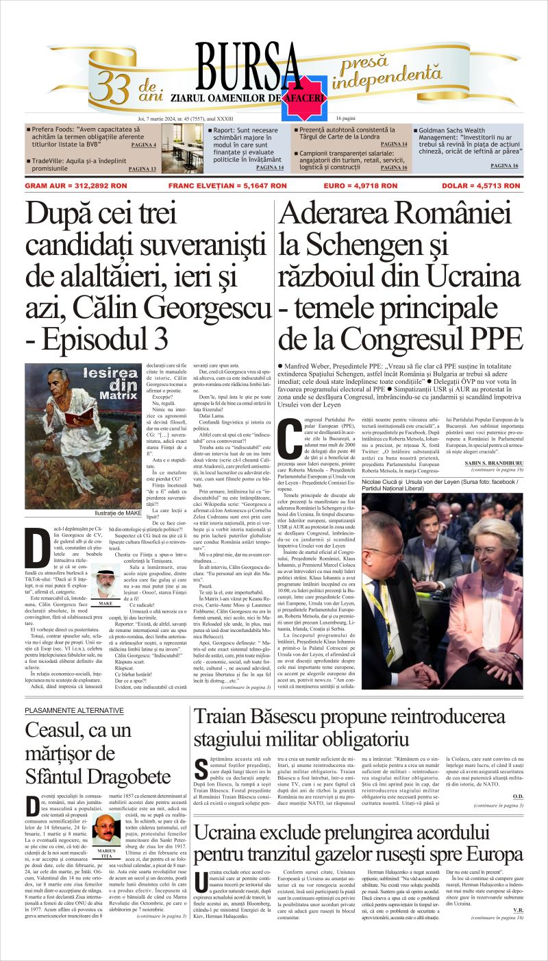 Ediţia din 01.05.2025