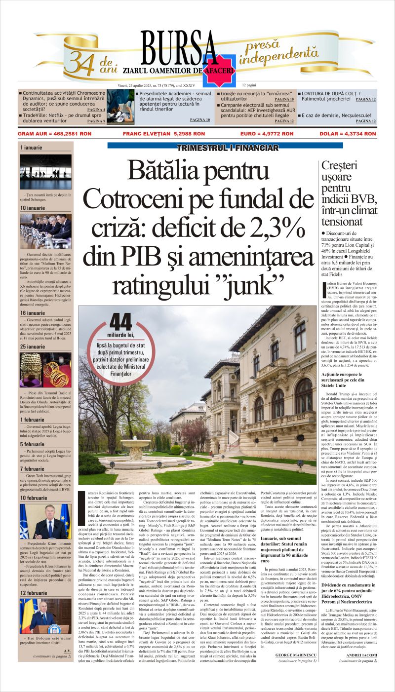 Ediţia din 25.04.2025