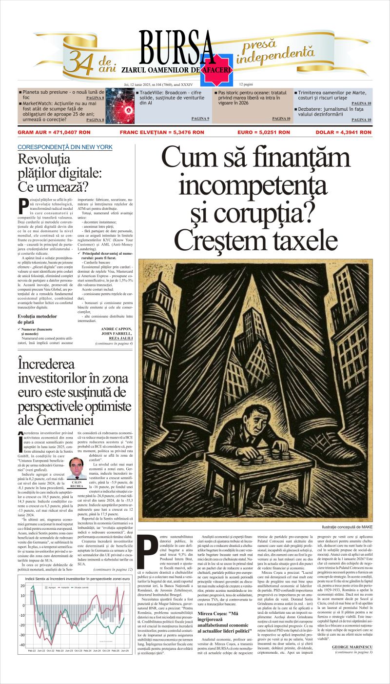 Citeşte aici articolele din acestă ediţie Ediţia din 12.06.2025