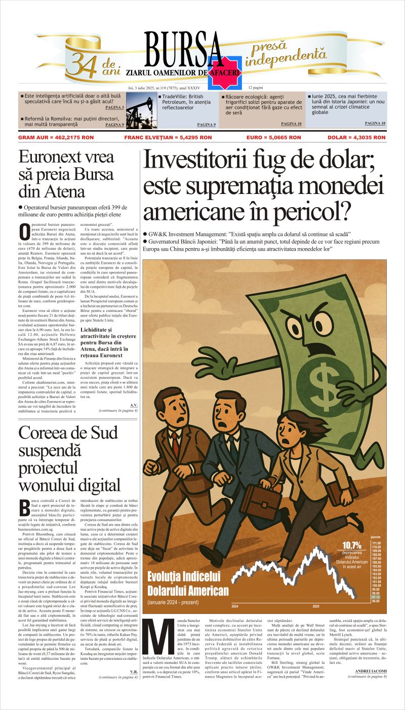 Citeşte aici articolele din acestă ediţie Ediţia din 03.07.2025