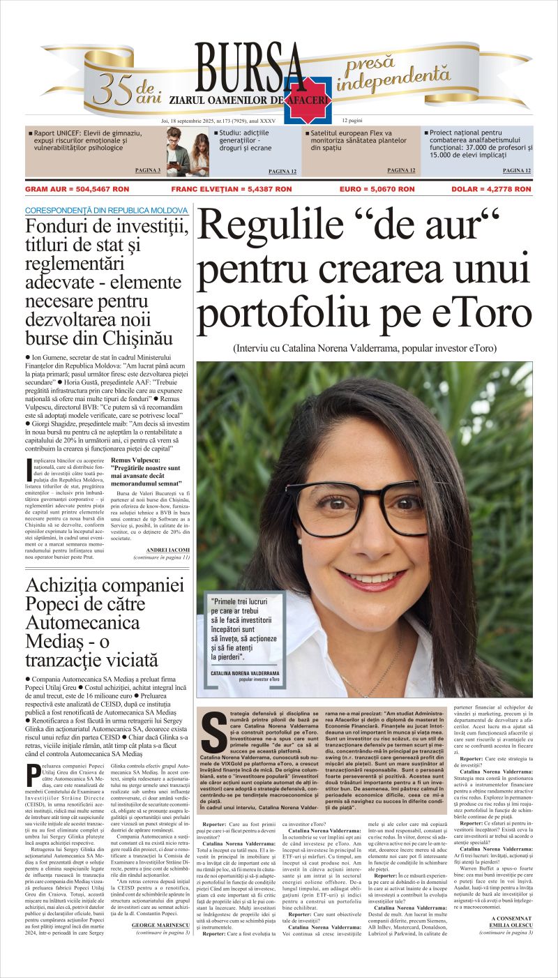 Ediţia din 18.09.2025