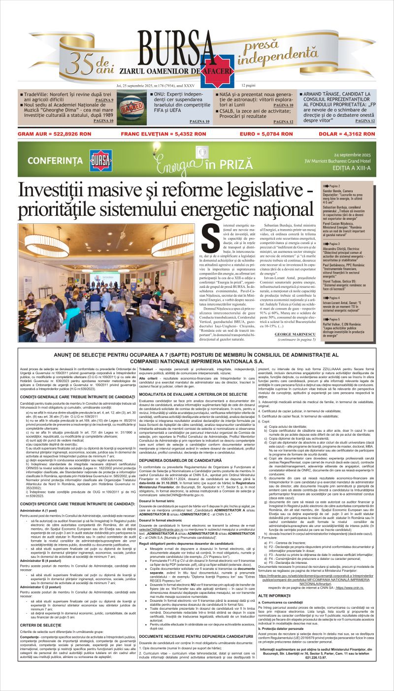 Ediţia din 25.09.2025
