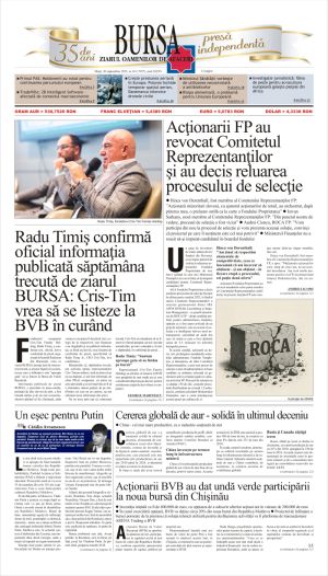 Prima pagină 30.09.2025