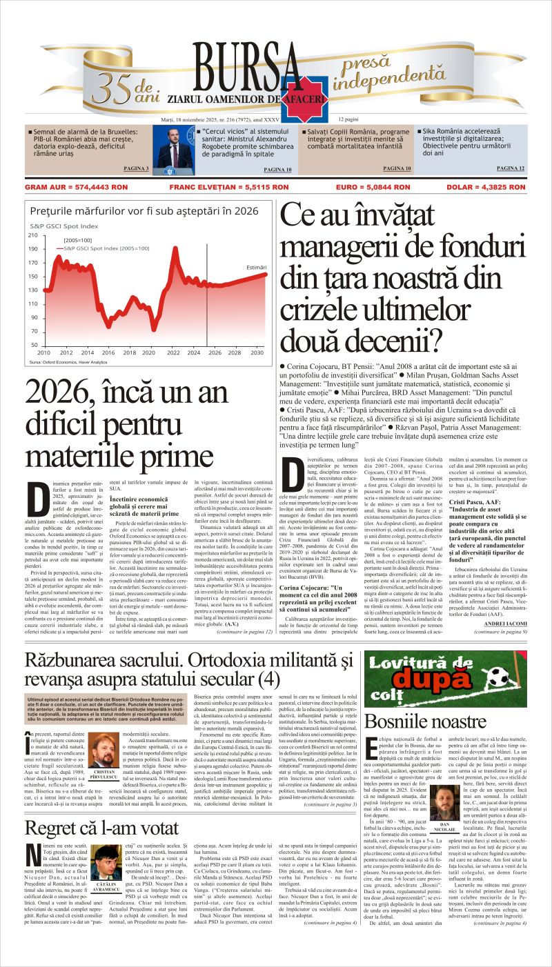 Ediţia din 18.11.2025