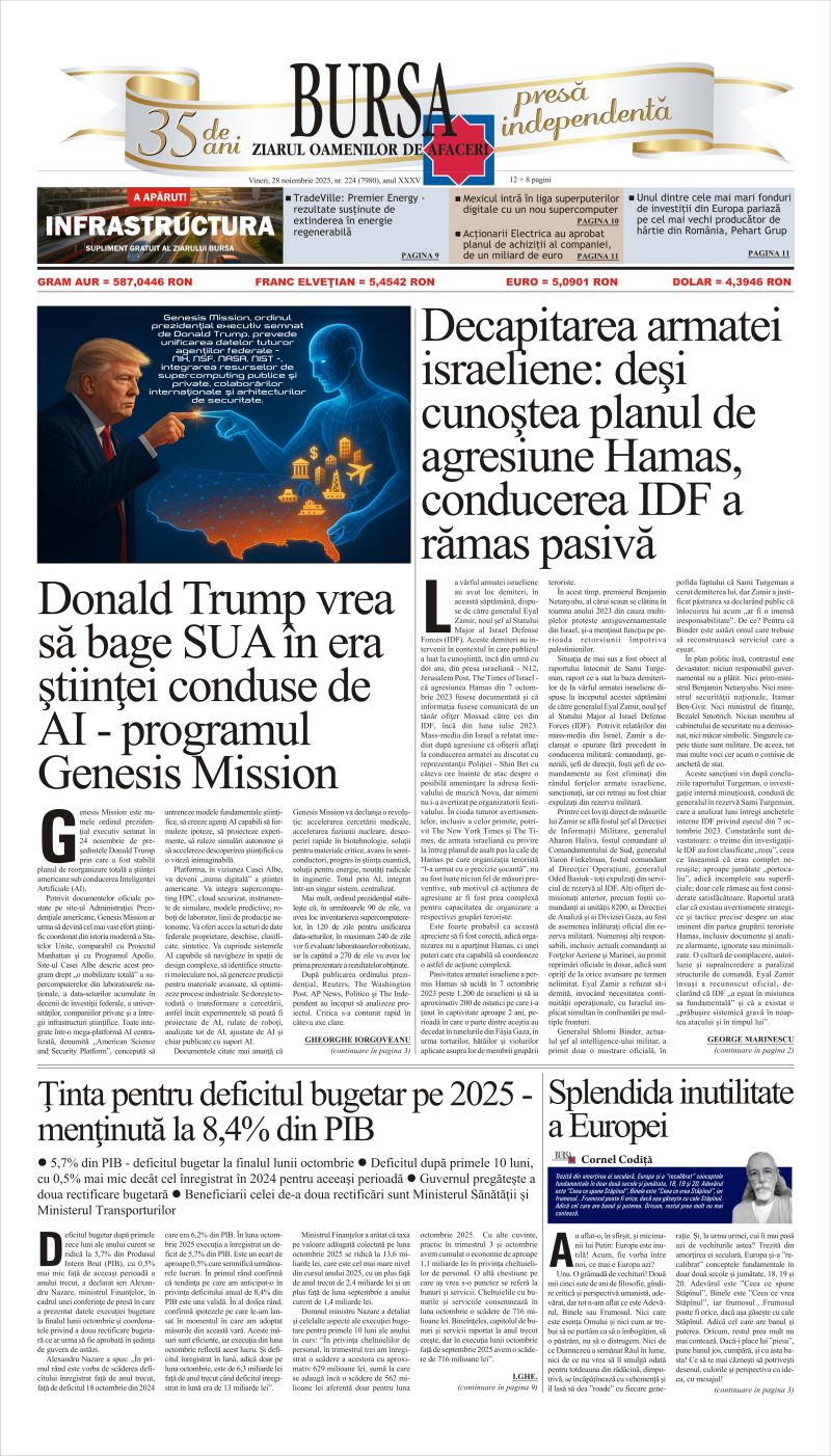 Ediţia din 28.11.2025